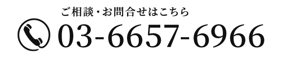 ご相談・お問合せはこちら　03-6657-6966